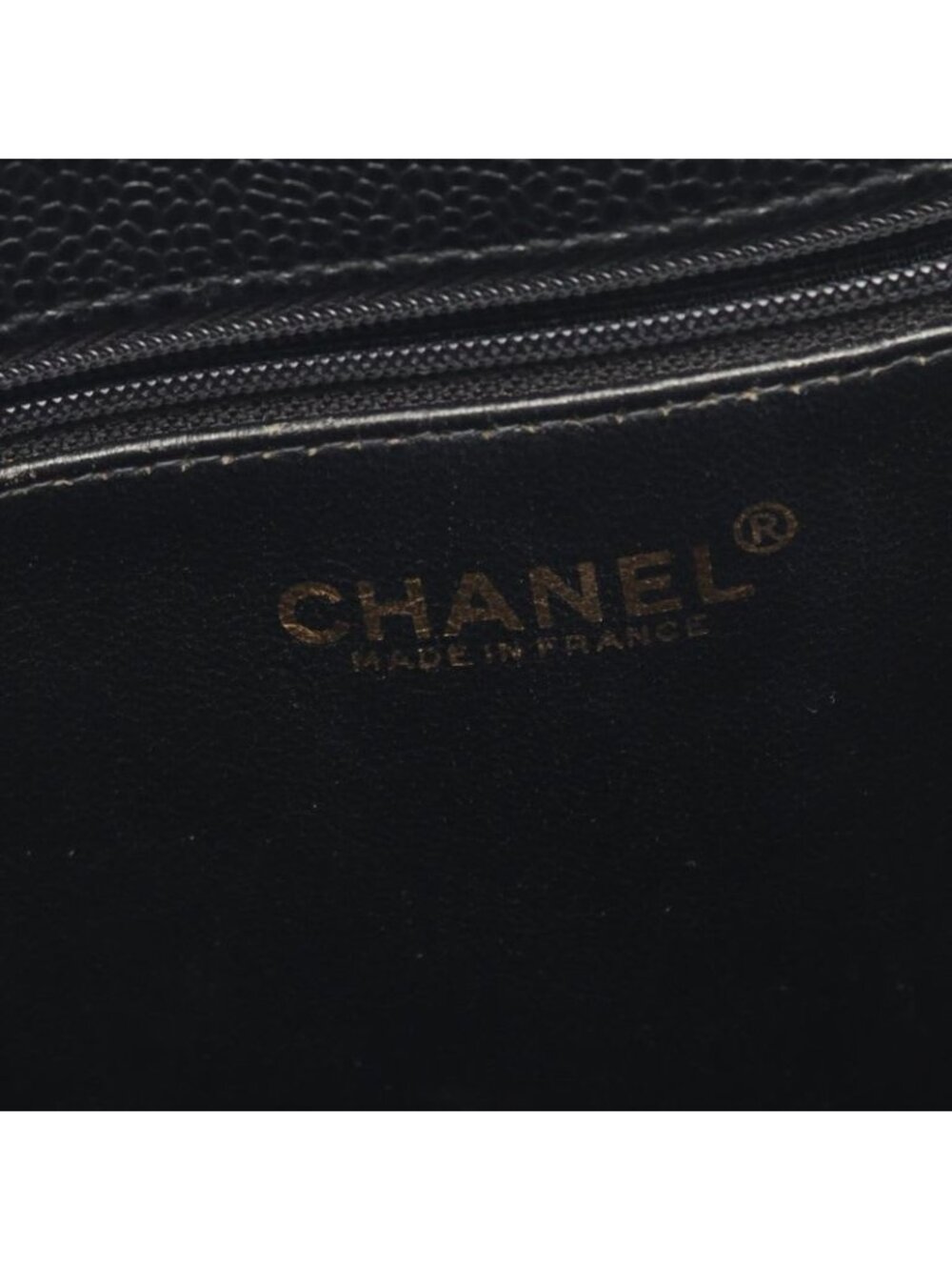 Chanel Tote Bag Black Caviar Leather Turnlock - Picture 4 of 9